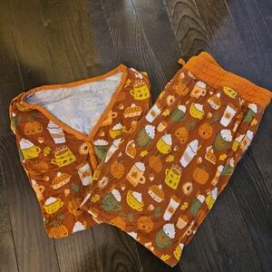 Little Sleepies Pumpkin Spice Women's Pajamas  XL